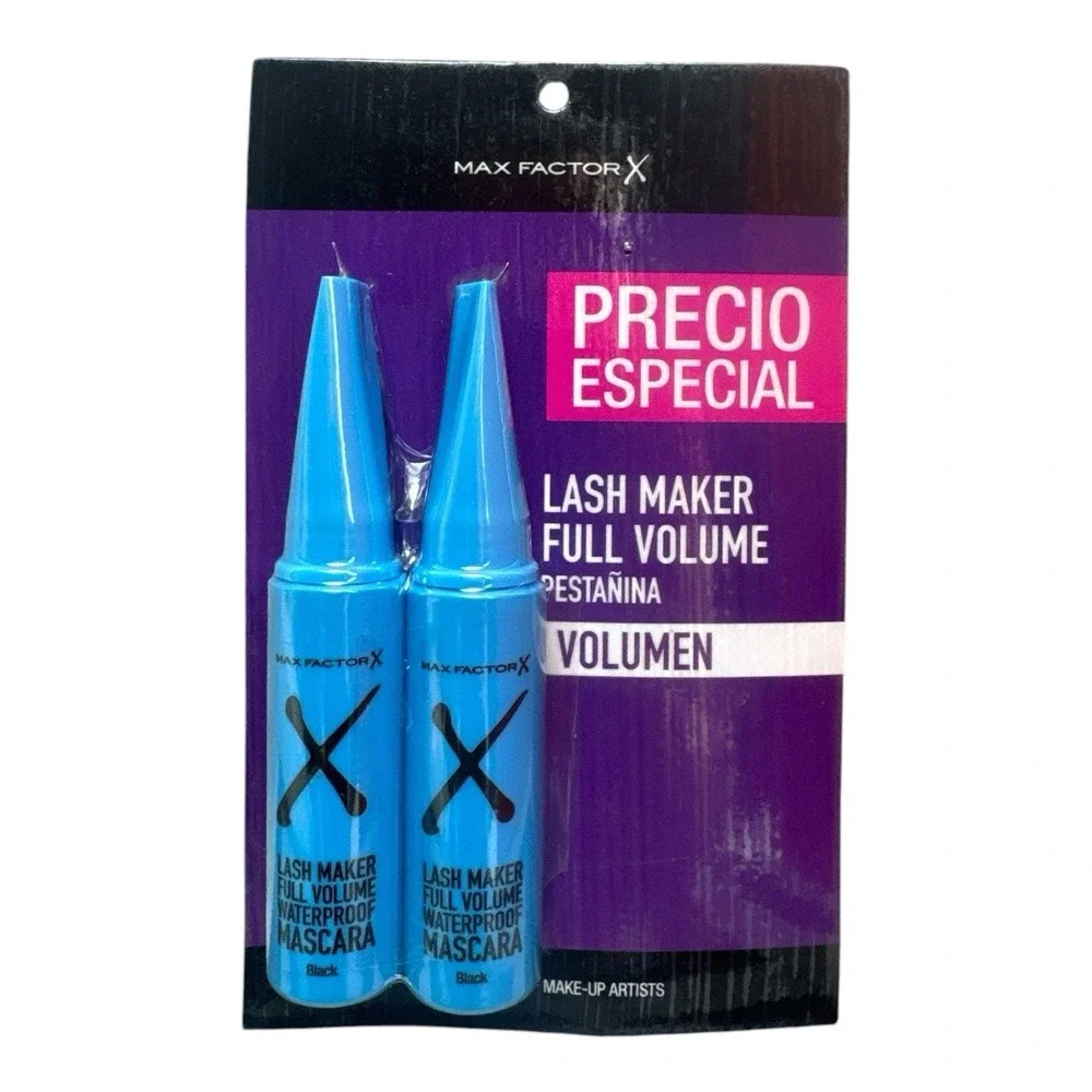 Max Factor X Lash Maker Duo | Full Volume Brush | Black Waterproof Mascara Set